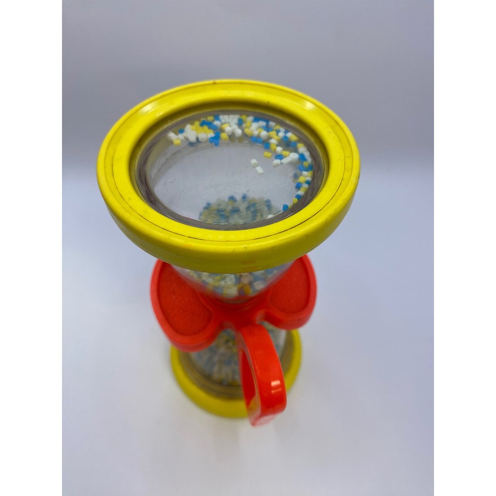 Fisher Price Vintage Shake n Roll Baby Rattle Hourglass Toy 1970's - Picture 5 of 13